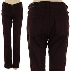 Rag & Bone Burgundy Size 25 Skinny Jeans